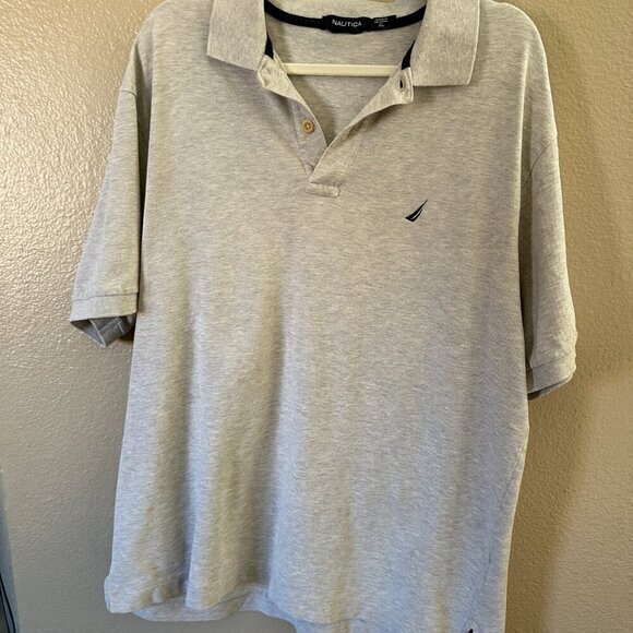 Nautica Men's Gray Polo   Size X-Large‎ - Picture 2 of 9